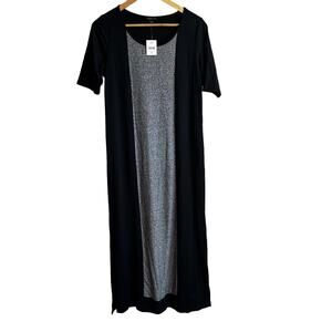 J. Jill Wearever Collection Women's Colorblock Short Sleeve maxi dress XS NEW